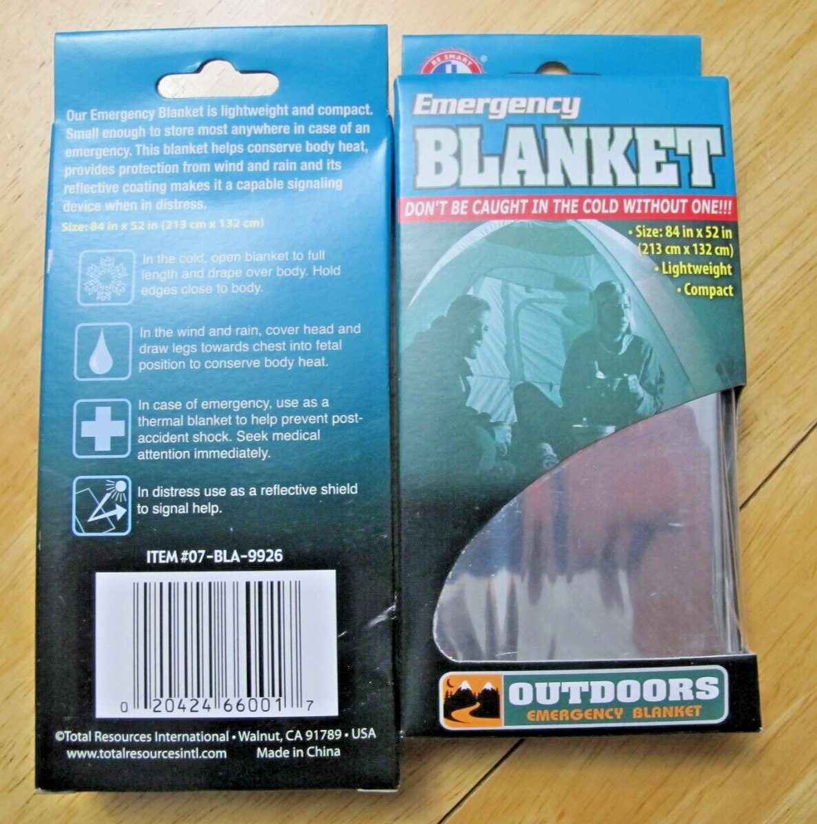12 PACK 82 x 54 Emergency Mylar Blanket Camping Hiking Reflective FREE SHIPPING