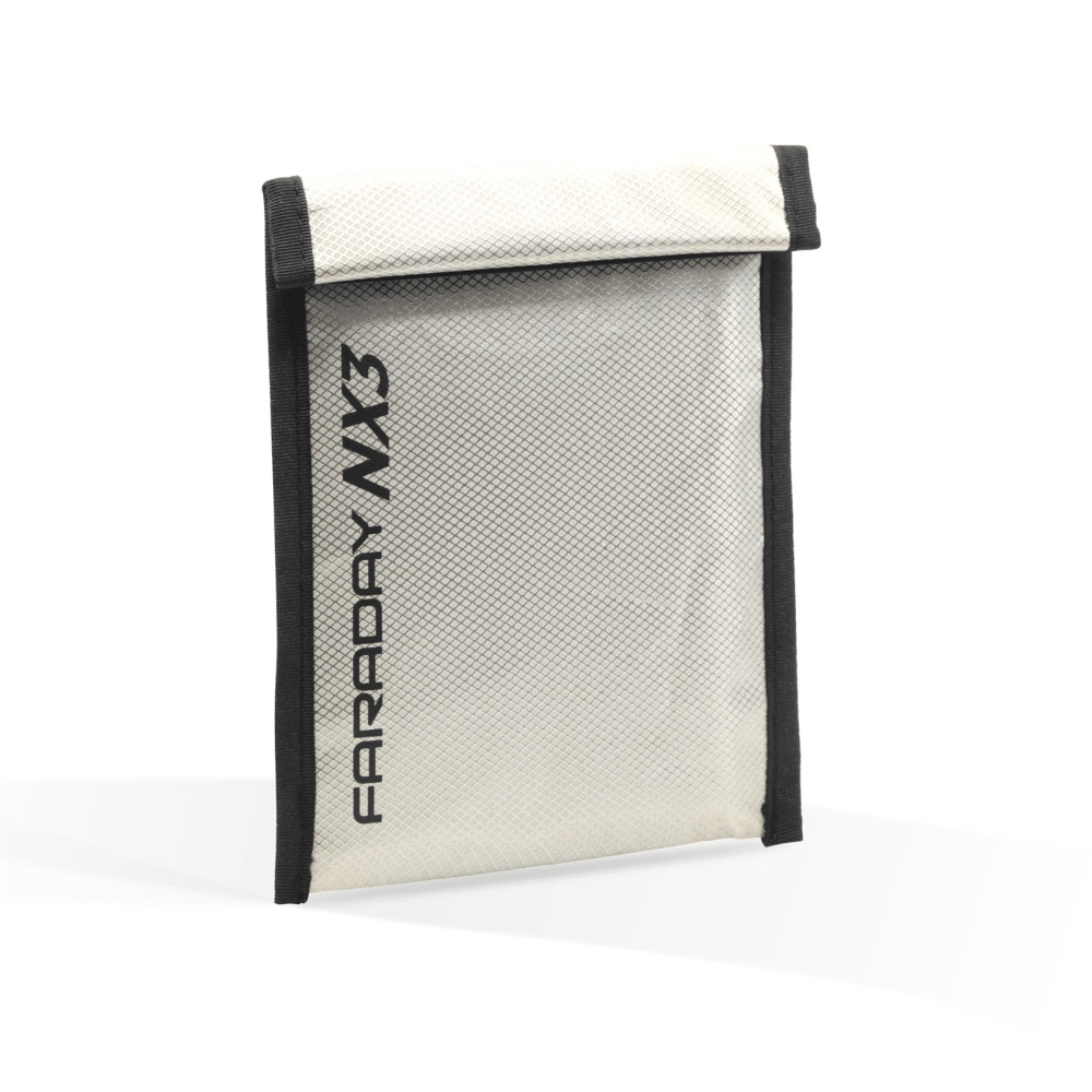 Faraday Defense NX3 ESD EMP 85dB Triple Layer Cyber Fabric Bag 16″x20″