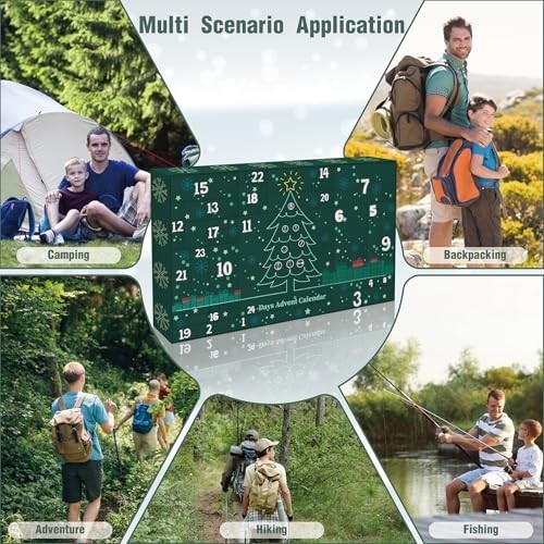 24-in-1 Survival Kit Multi-Tool Set for Camping, Hiking, Fishing & Hunting – Gre