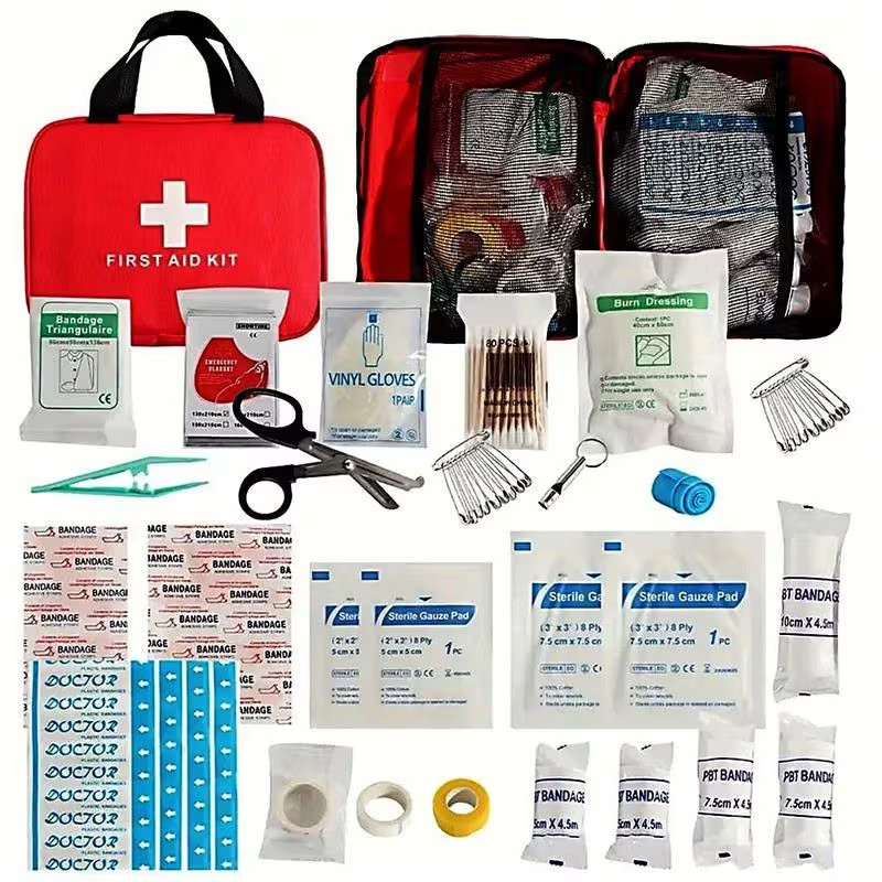 157pcs Outdoor First Aid Kit, Portable Multifunctional Emergency Survival Kit wi