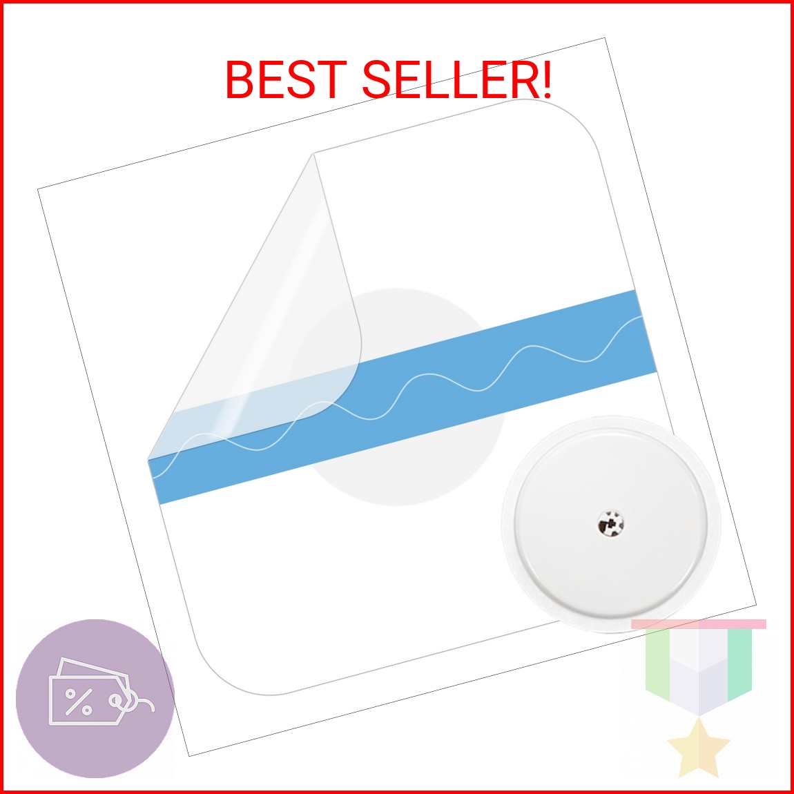 Waterproof Sticker for Freestyle Libre 2/3 Sensor Covers-50 PCS Waterproof for F