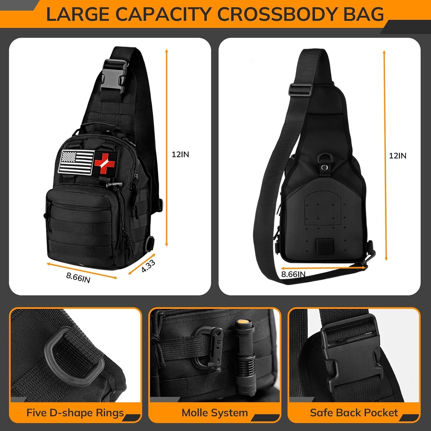 Survival Kit, 250pcs Survival Tools Tactical Gear and Trauma Bag, Survival First