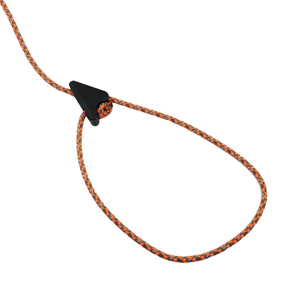 Orange Screw SharkTooth Cord Locks, 10 Pack Tensioners for Ropes and Black