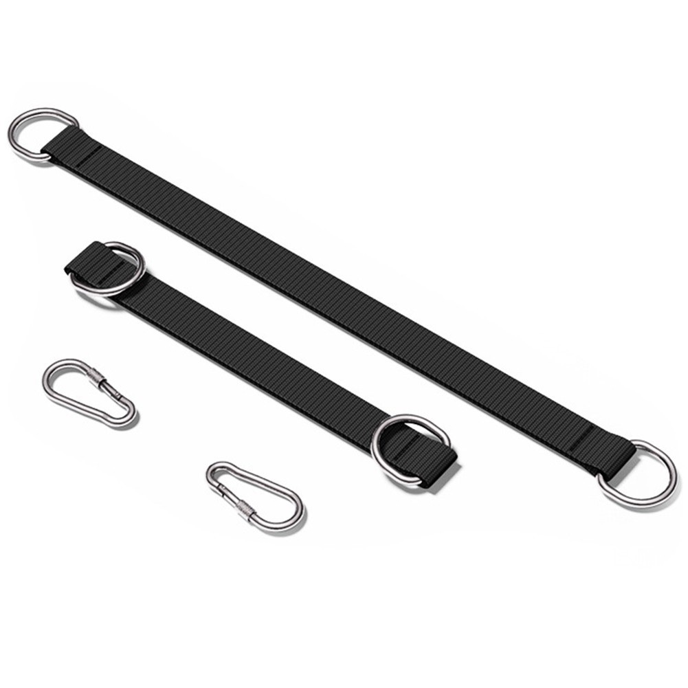 Sturdy Tree Swing Straps Set 5pcs Hook Ring Belts for Gym and Outdoor Adventure