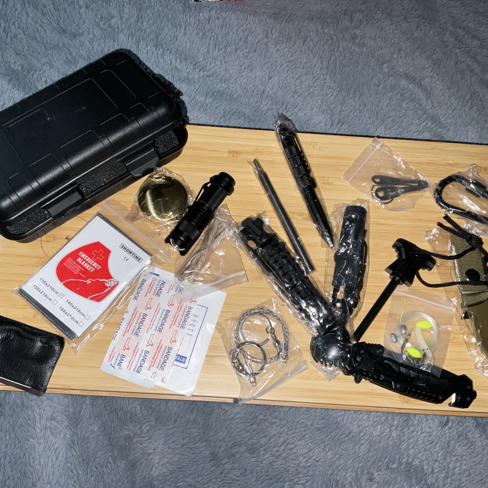 EIKLIKS Survival Gear Kit 24 in 1 Emergency EDC Survival Tools Premium Quality