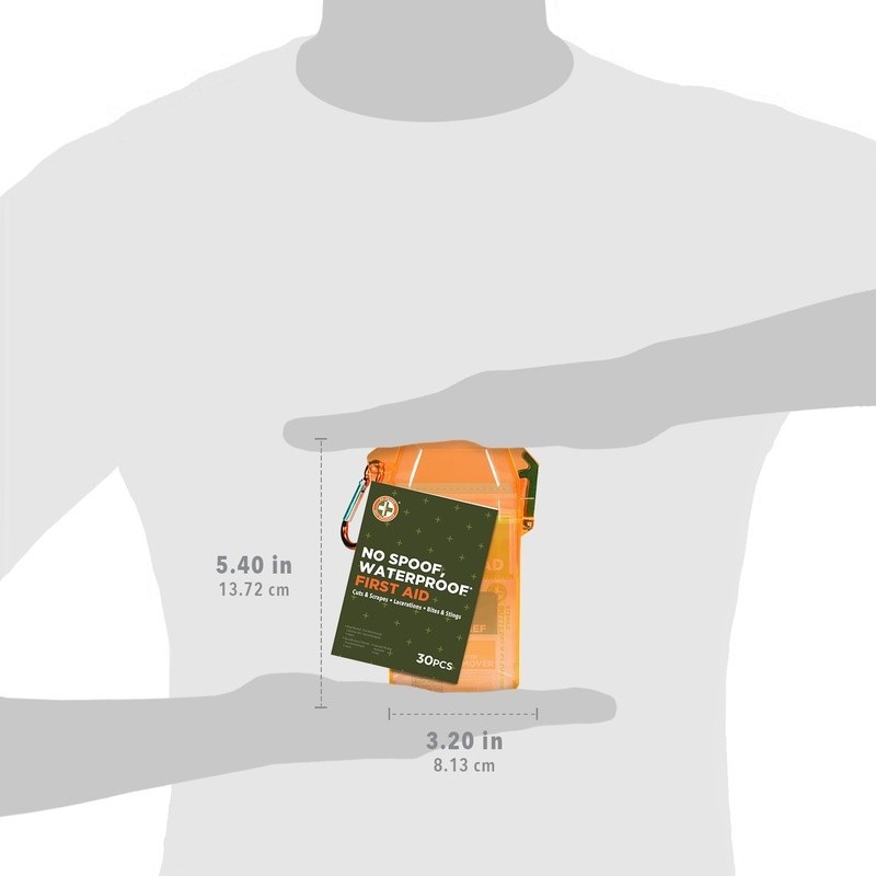 Waterproof Outdoor First Aid Kit 30 Pieces Carabiner Travel Portable Supplies US