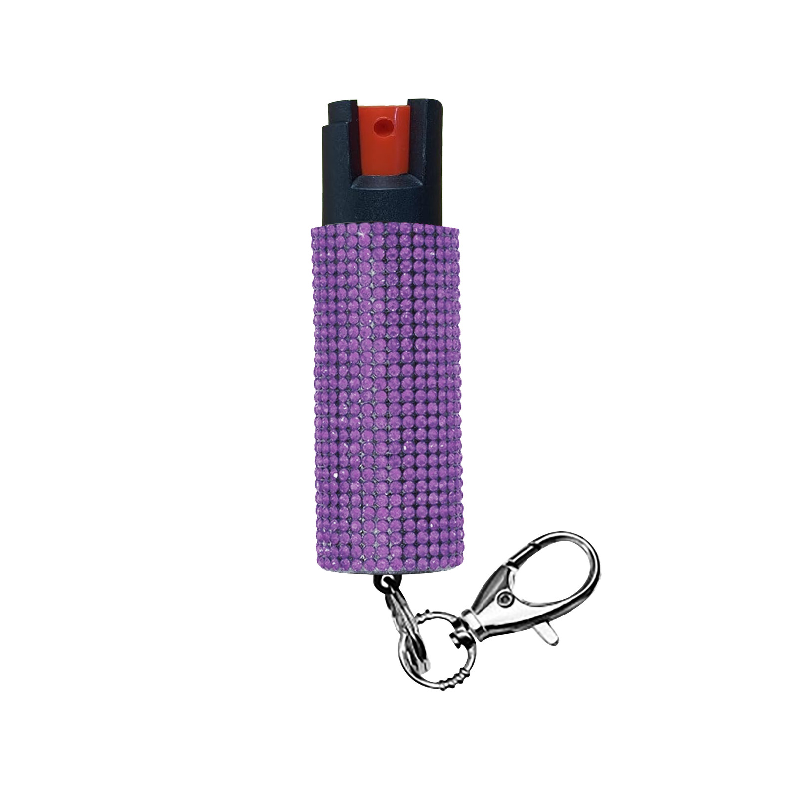 1/2/4 Pack Bling It On Key Ring Self Defense Pepper Spray Purple Jeweled Cary