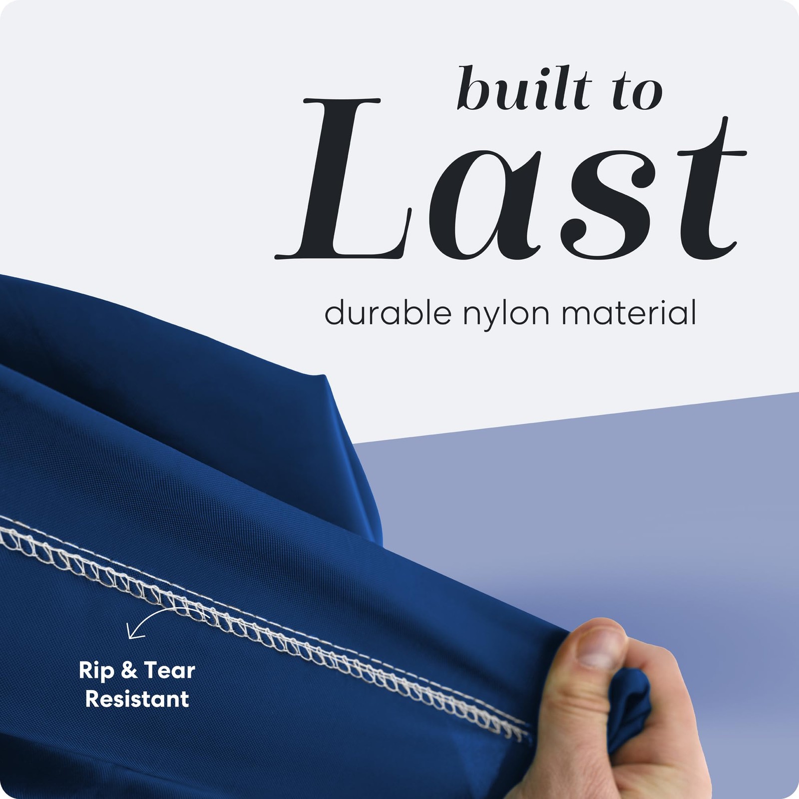 Handy Laundry Nylon XL – Large Capacity with 30″ x 40″ | 2-PACK, Navy Blue