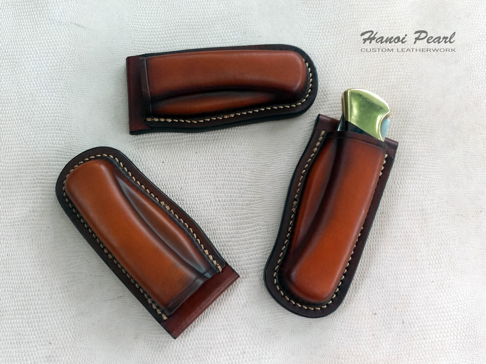 Custom Buck 110 Sheath | Vertical Belt Loop Sheath | Right Handed Sheath