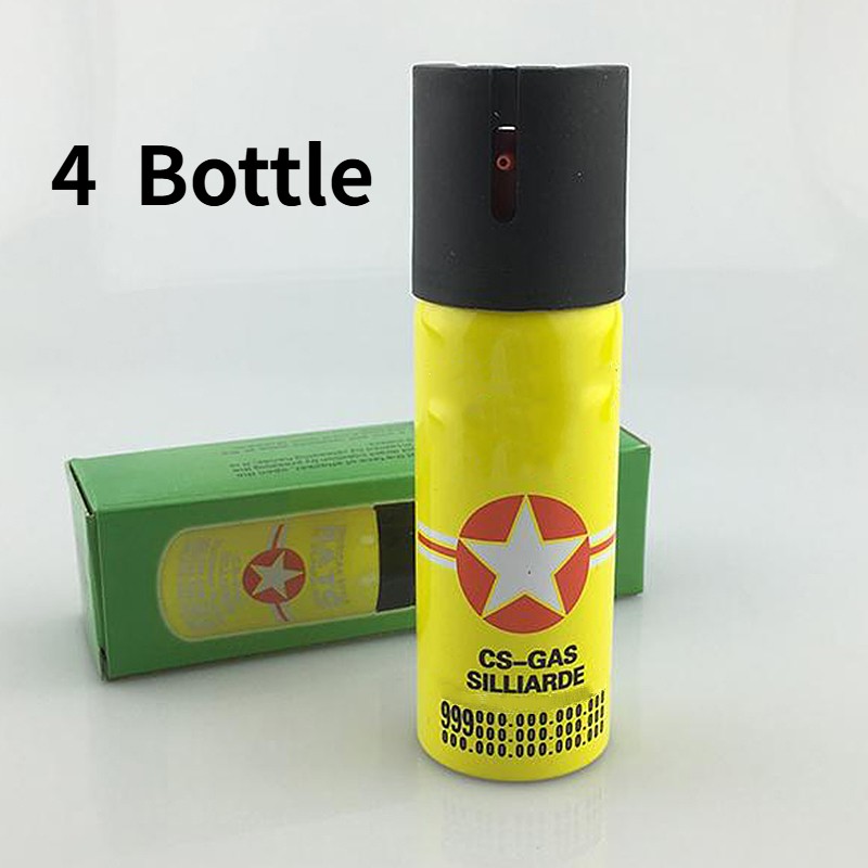 4 Pack Prosecure Pepper Spray 0.68oz Self Defense Safety Lock Security