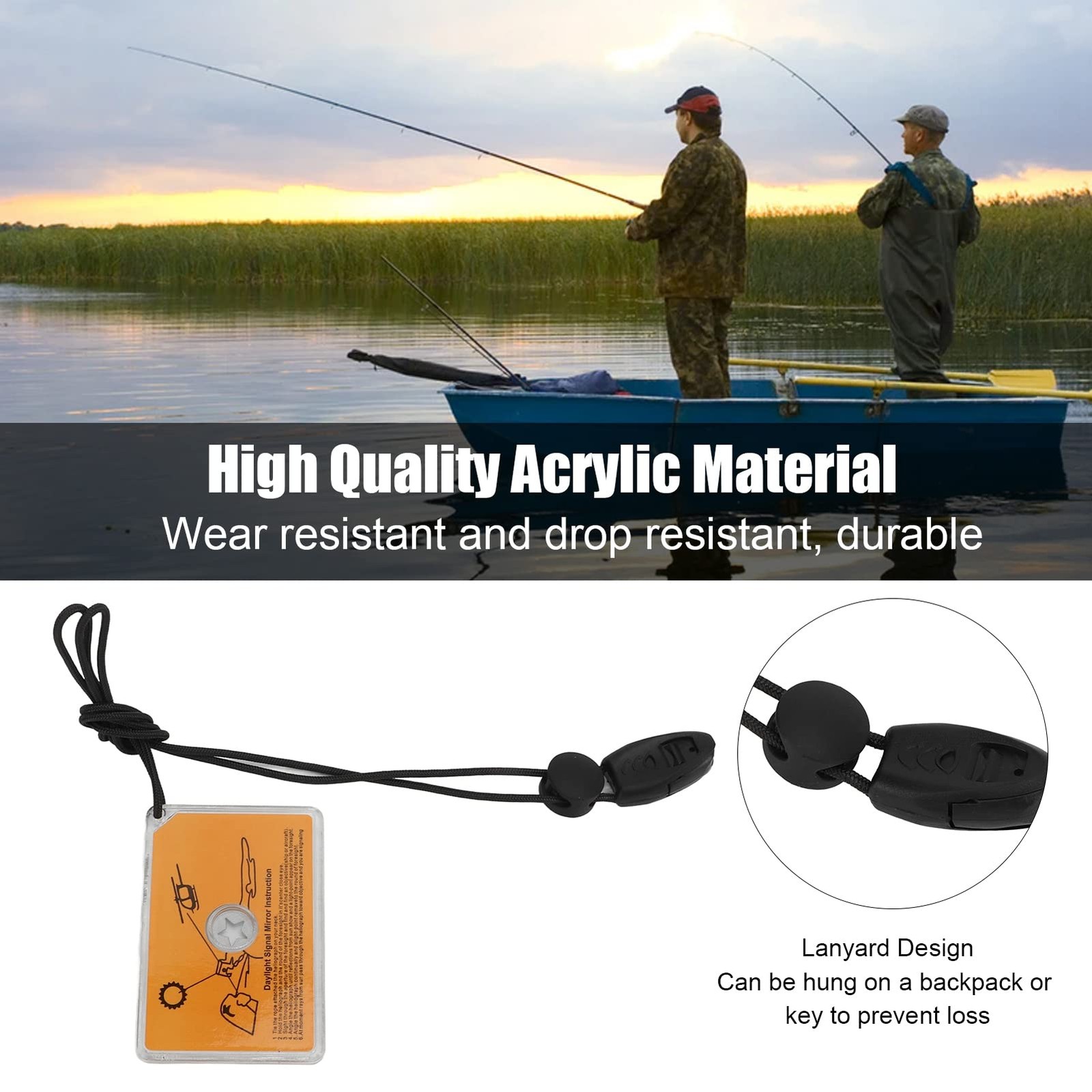 Outdoor Signal Mirror, Survival Reflective Signal Mirror, Out…