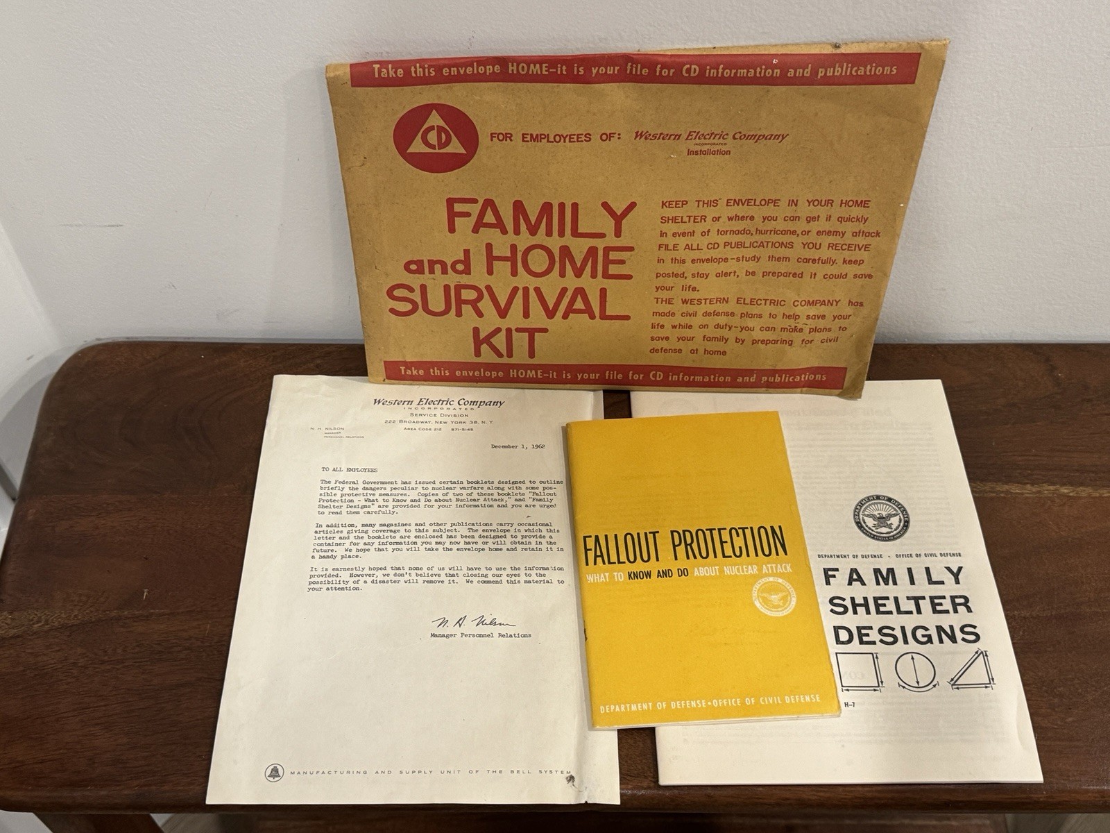 Vintage Western Electric Family & Home Survival Kit Fallout 1960s Designs Book