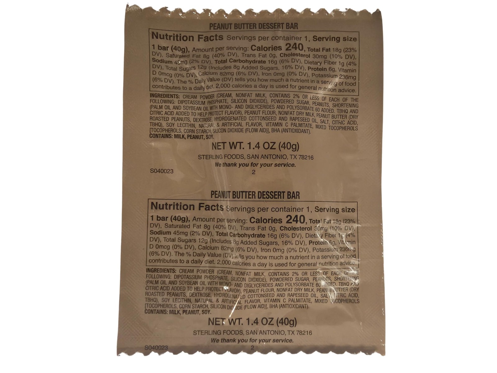 12 Pack MRE Desserts (12 Dessert Sampler) 12 Count
