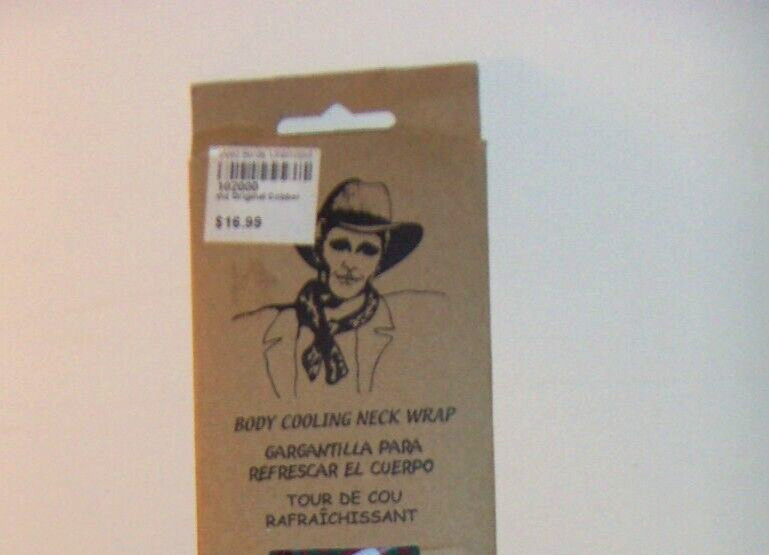 Wild Birds Unlimited The Original Coober Boomerang Body Cooling Neck Wrap NIB