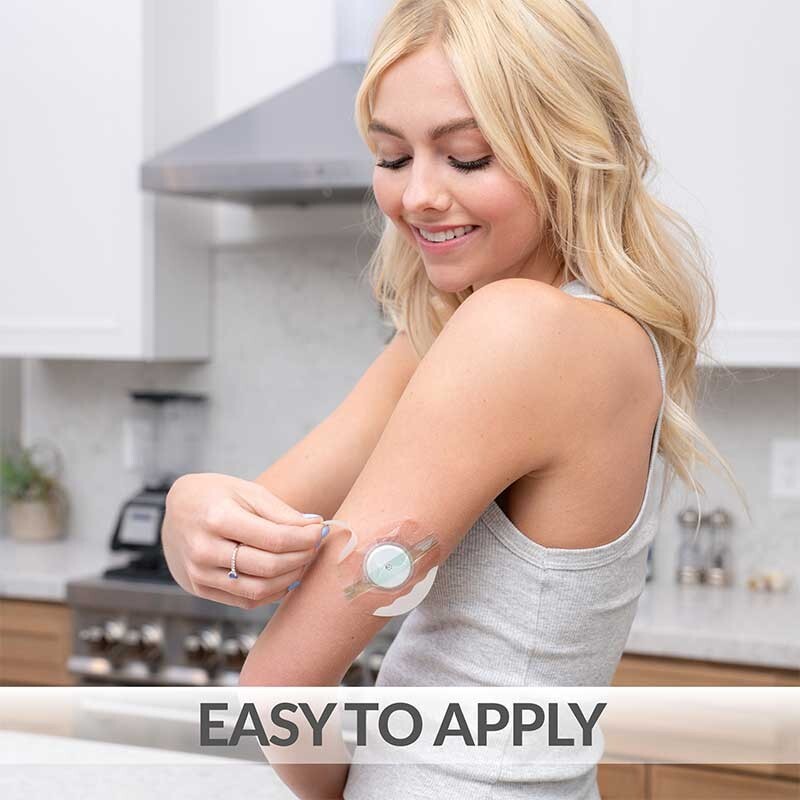 12 Transparent Waterproof Patches for Libre 1, 2, 3 CGM Sensors + 12 prep wipes