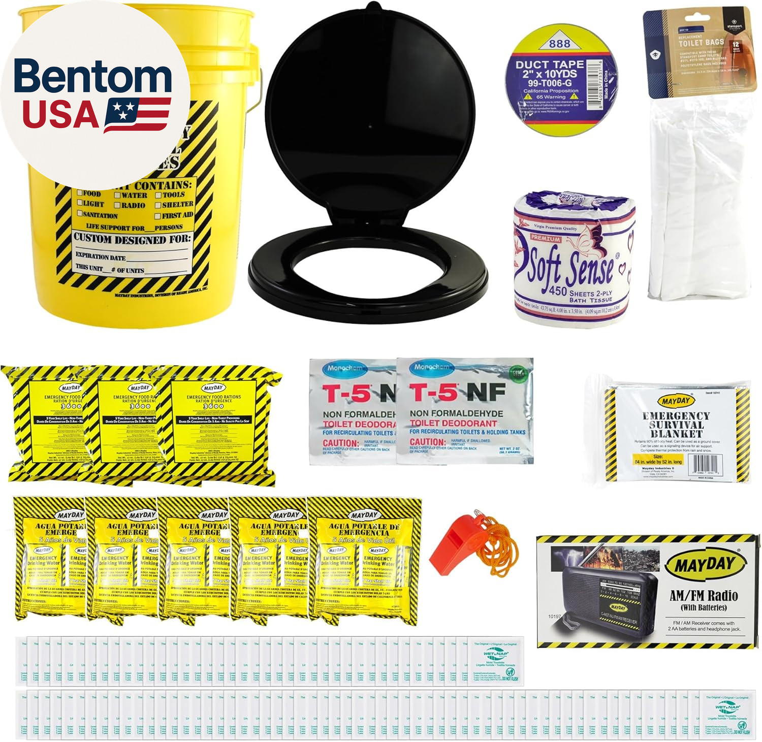 Mayday 13047 Deluxe Classroom Lockdown Emergency Kit – School Safety Survival Su
