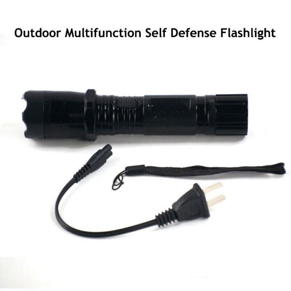 Stun Gun 1101 700 BV Rechargeable LED Flashlight & Police Pepper Spray 2oz