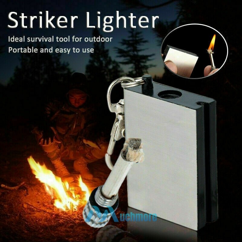 5~10X Permanent Match Fire Starter Survival Emergency Flint Metal Lighter Hiking