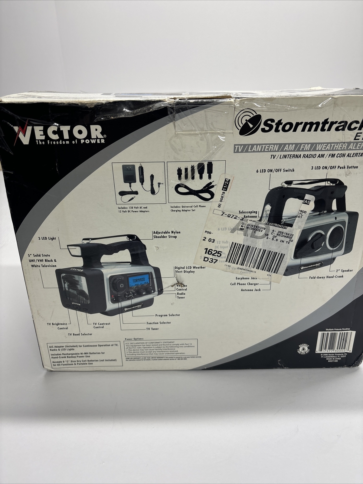 Vector Stormtracker Elite WC300DSV TV Lantern AM FM Weather Alert Radio