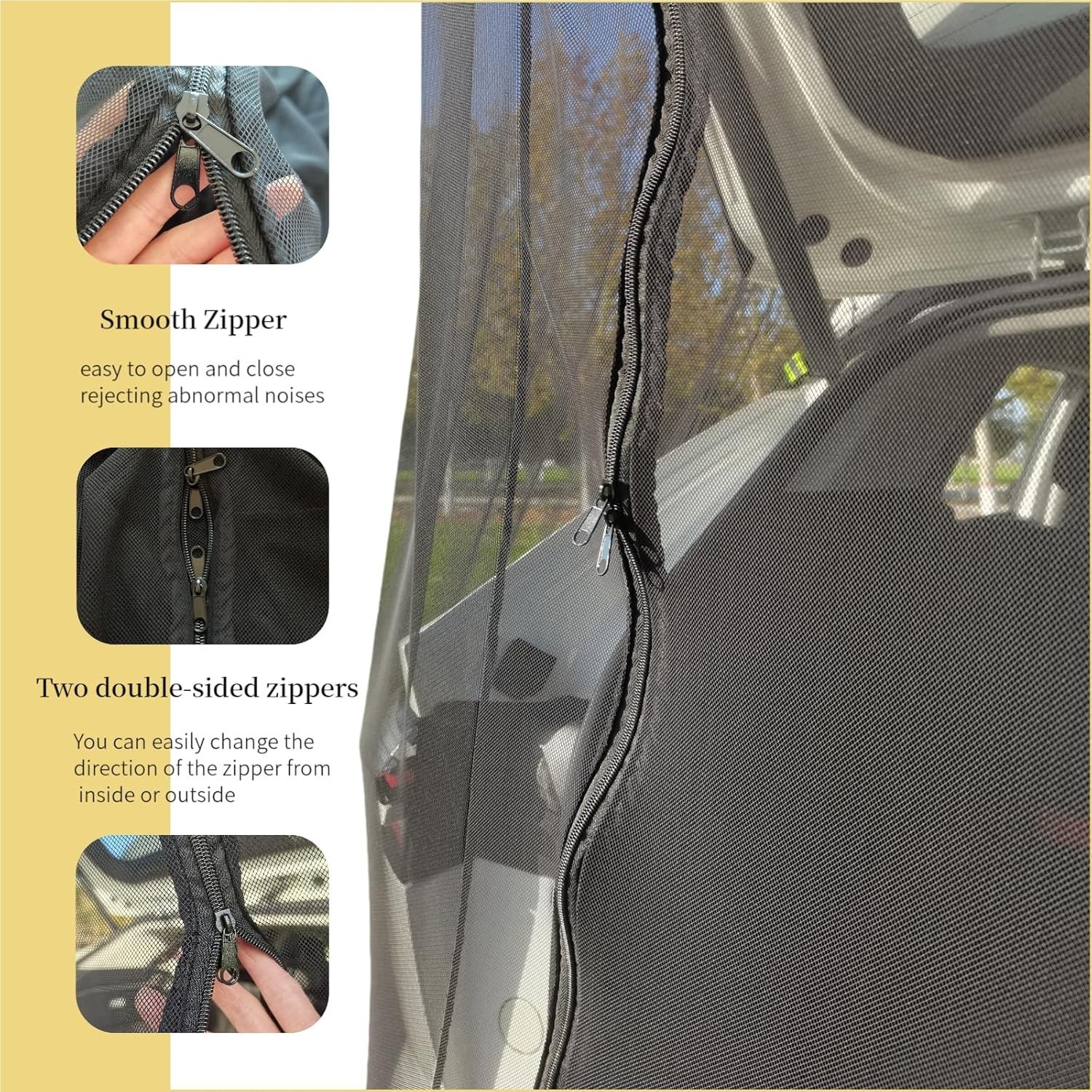 Universal Tailgate Mesh Screen for SUV & Van – Ventilation & Mosquito Protection