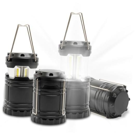 LED Camping Lantern Battery Powered 4-Pack Camping Flashlight Lantern for