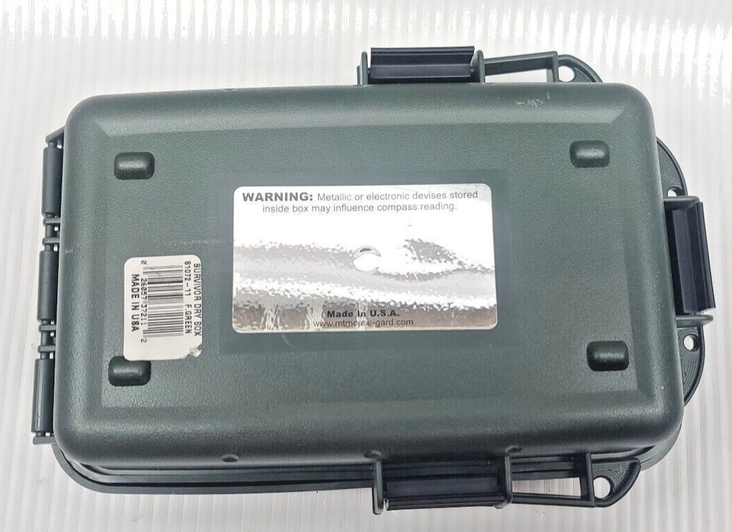 MTM Survivor Dry Box with O-Ring Seal Forest Green, Small S1072-11 NEW