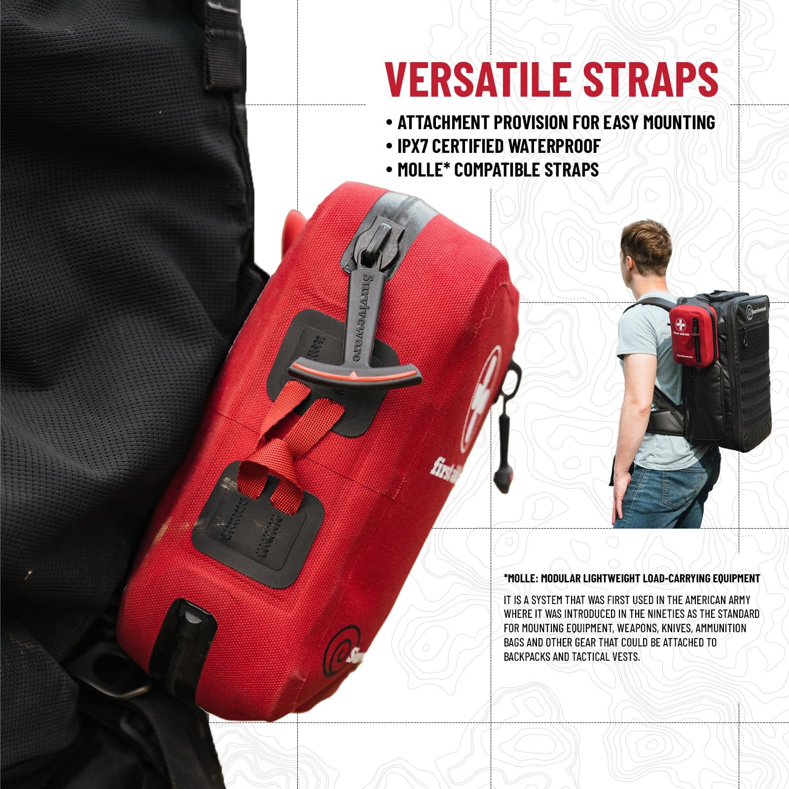 Surviveware 98-Piece Waterproof Premium First Aid Survival Kit – Comprehensi…