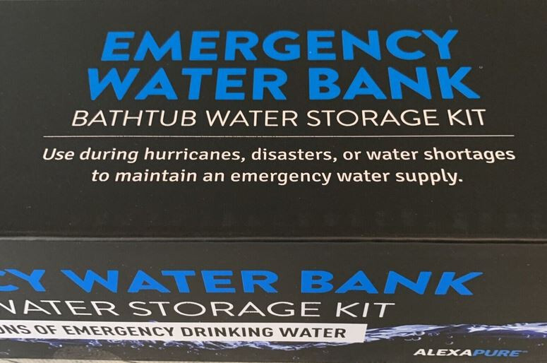 Emergency Water Bank Storage With Pump, Heavy Duty, 65-Gallon, Easy To Use – NEW
