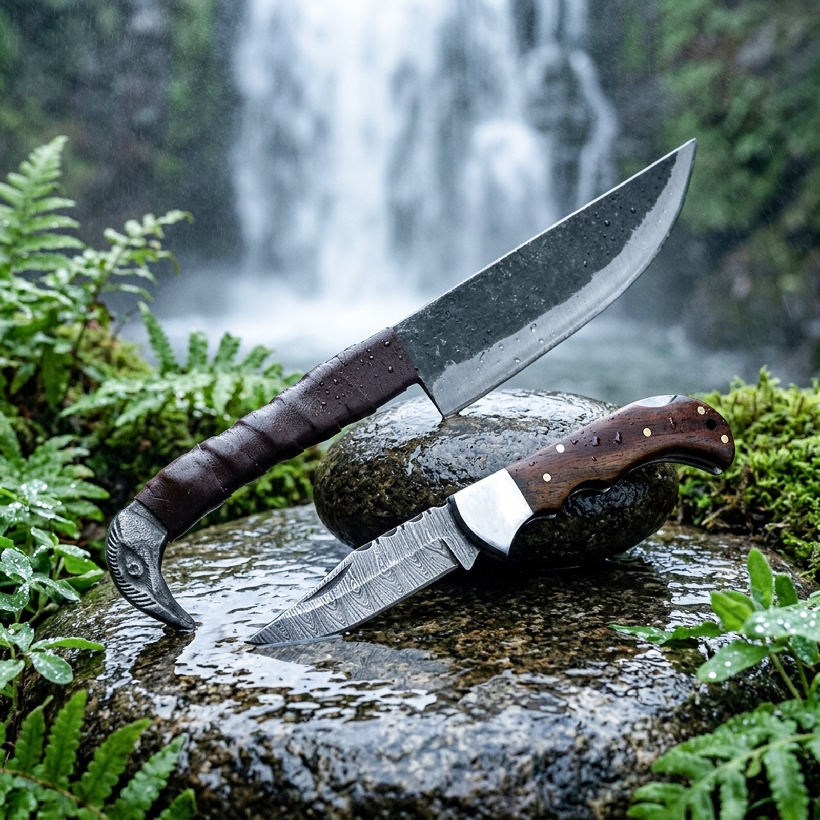 Handmade Sons of Odin: 9.5-Inch Norse Viking Knife with Raven’s Head Hilt
