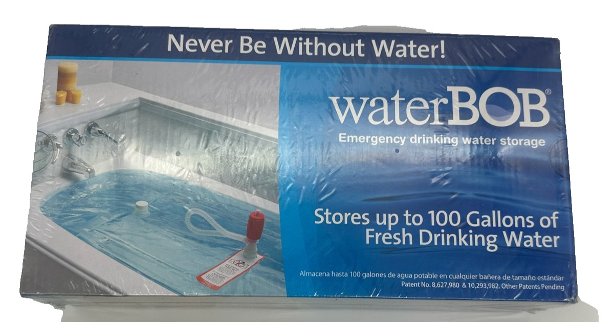 Water BOB Survival Emergency Drinking Fresh Water Storage 100-Gallons Kit-Sealed