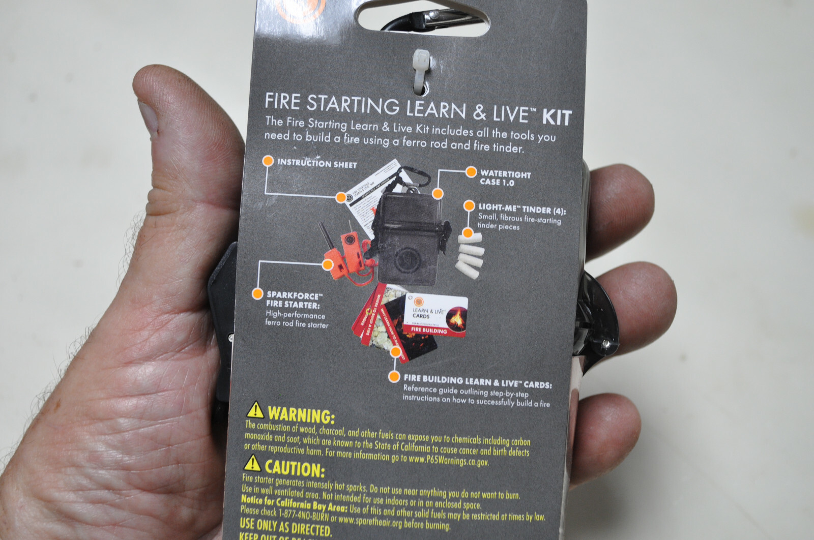 UST Learn and Live Fire Starting Kit, New Unused Cond, See Pictures for Content