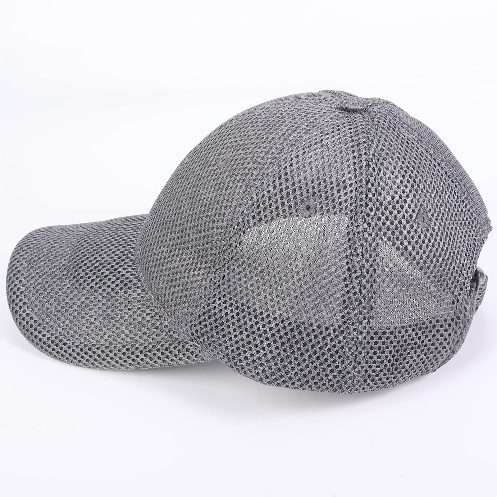 Pllieay 29.5 X 59 Inch Gray Mesh Fabric Slightly Stretchy for 59 Inches, Grey