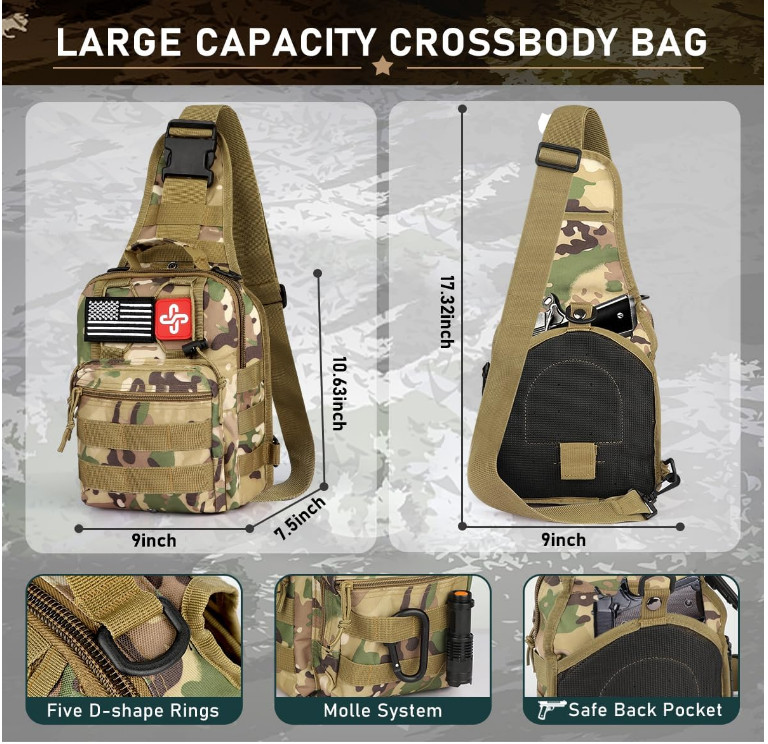 Emergency Survival Kit First Aid Bug Out Tactical Prepper Kit 262 Piece Set