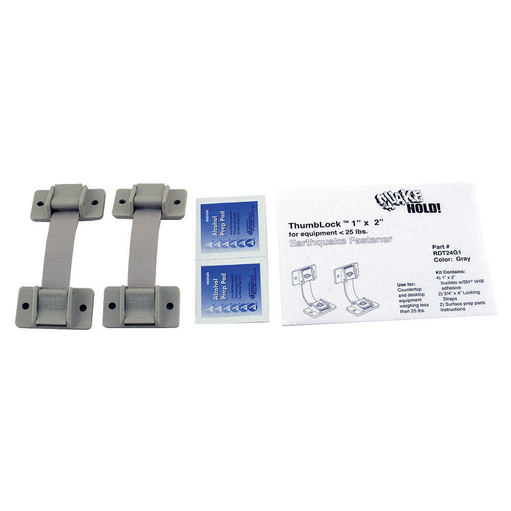 QUAKEHOLD! RD.T2.4G.1 Equipment Fastener, 25 Lbs,Gray 12C148