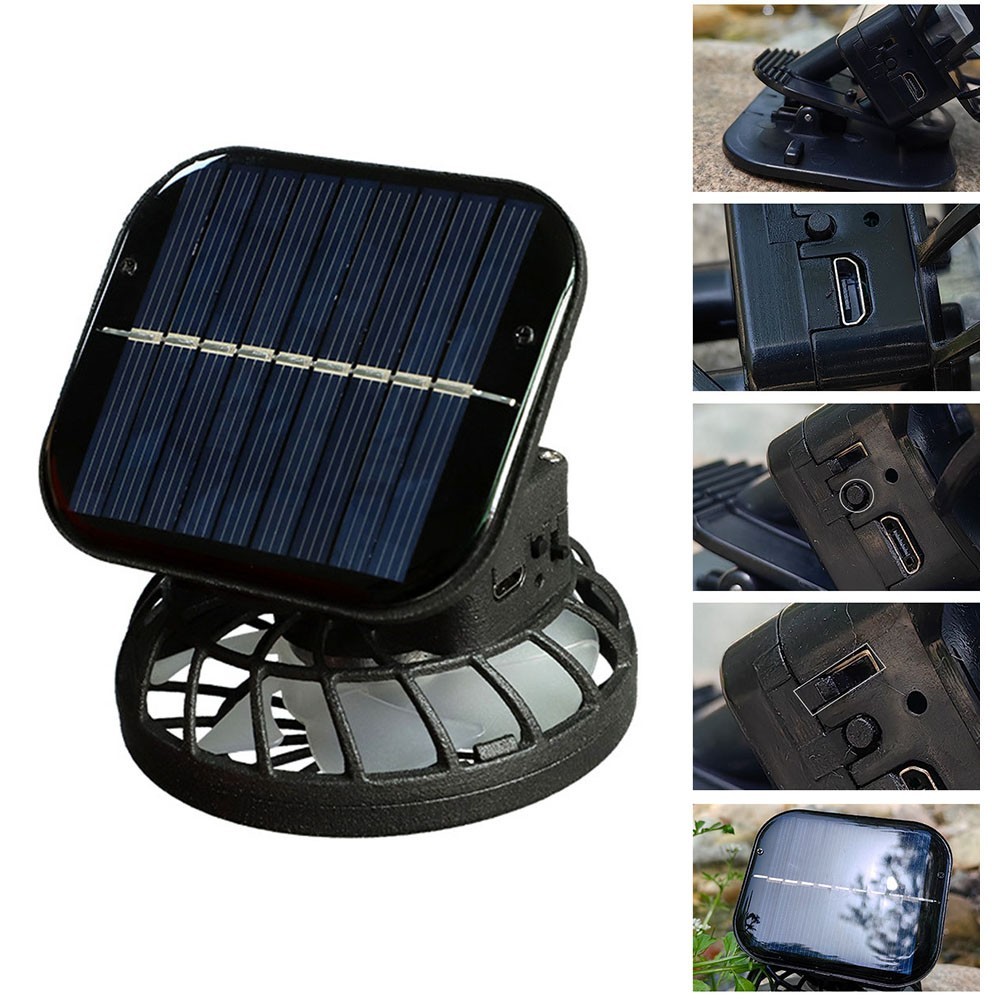Solar Charging For Hat Fan with Adjustable Speed Perfect for Warm Days
