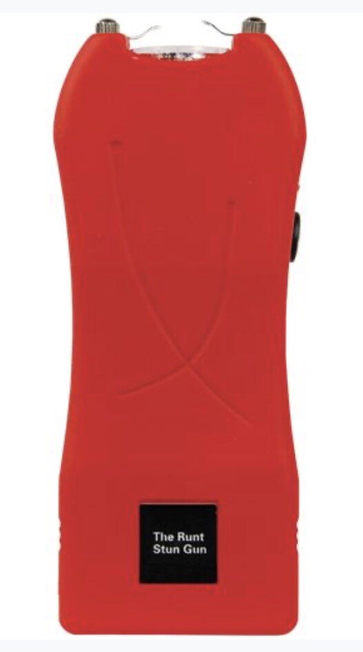 Max AMPERAGE Women Mini Stun Gun 911 RED 80 MV Rechargeable With LED Flashlight
