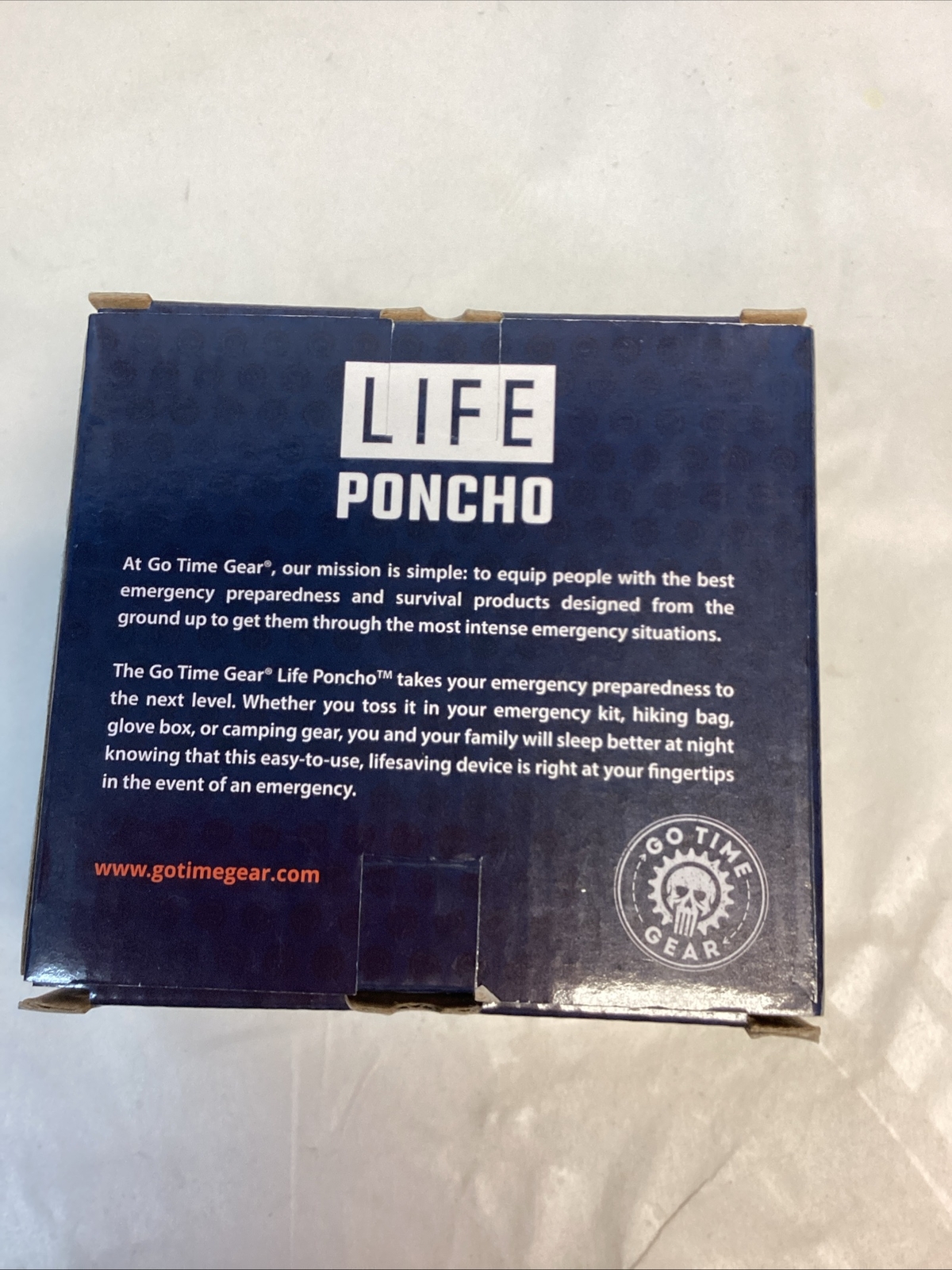 Go Time Gear Emergency Survival Poncho ,Whistle & Paracord (2-Pack) NEW