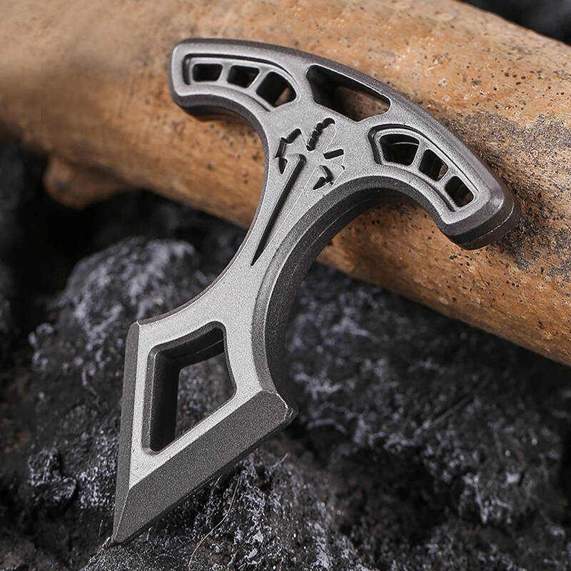 Multifunctional EDC Alloy Single-Finger Car Window Breaker, Outdoor Camping Port