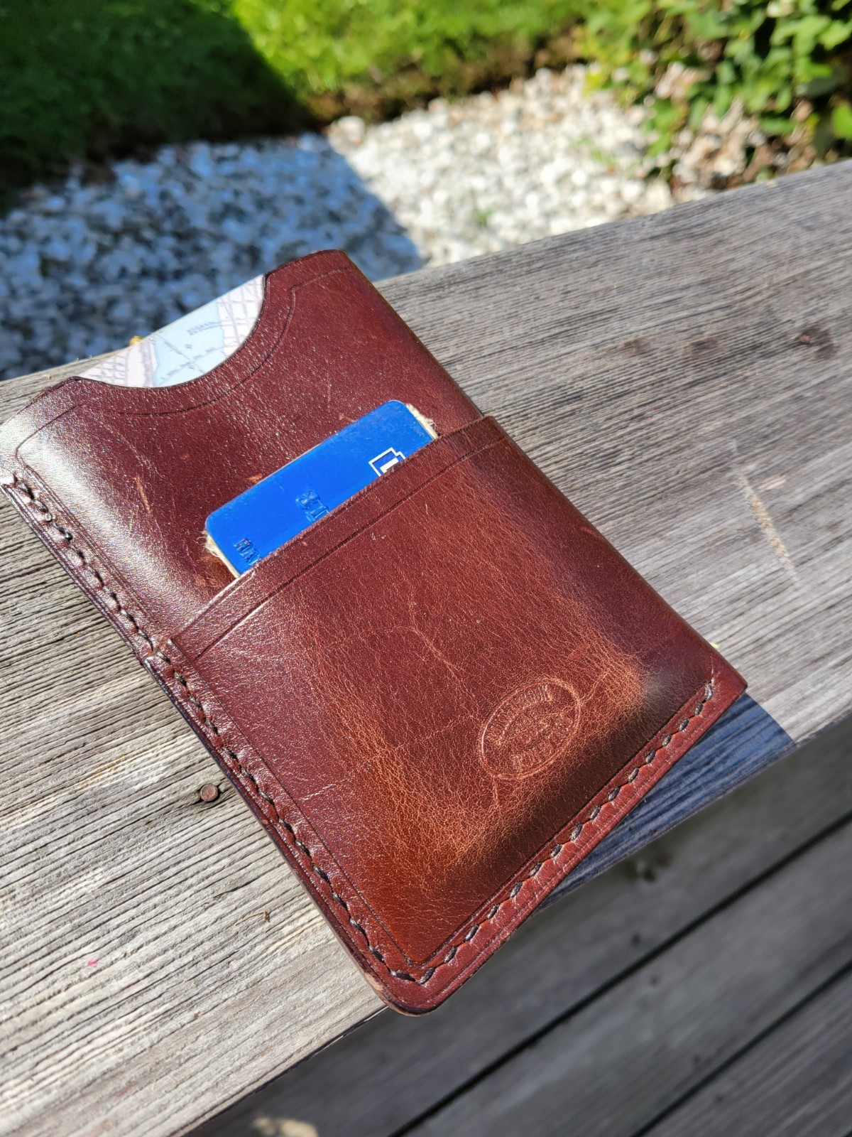 Custom Leather North Brook Iron Field Book Pocket Organizer. EDC.
