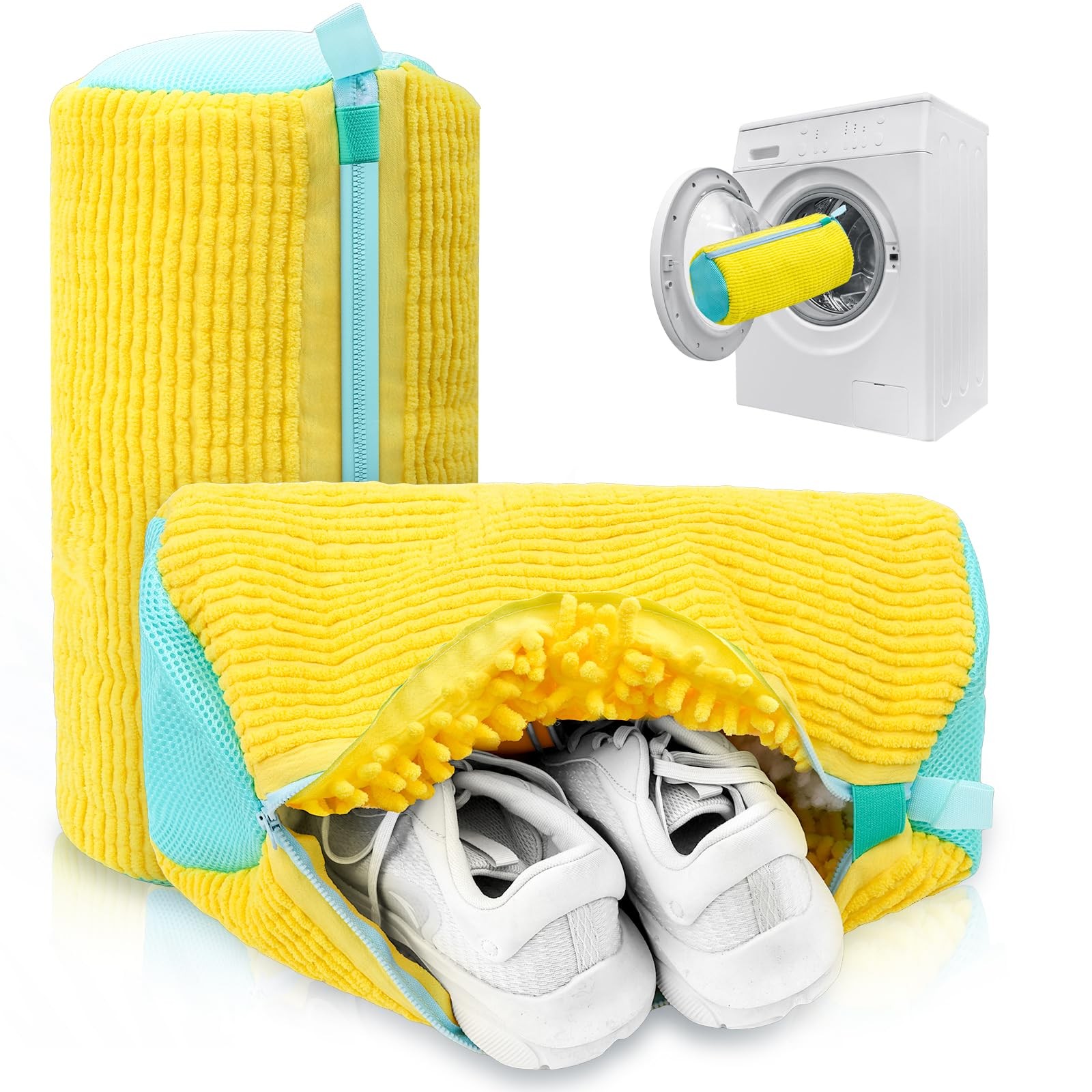 MURAEL Shoe Washing Machine Bag,Laundry Bag For Washer And Yellow 2pcs