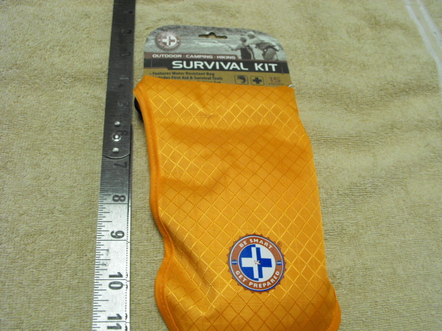 15 Pieces Survival kit, Water Resistant bag, First aid kit, Survival tools, Fish