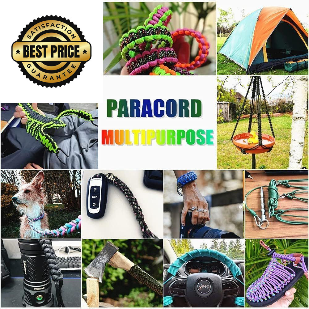 WEREWOLVES 28 Colors Paracord 550 Combo Crafting Kits with 28 Colors-lucky