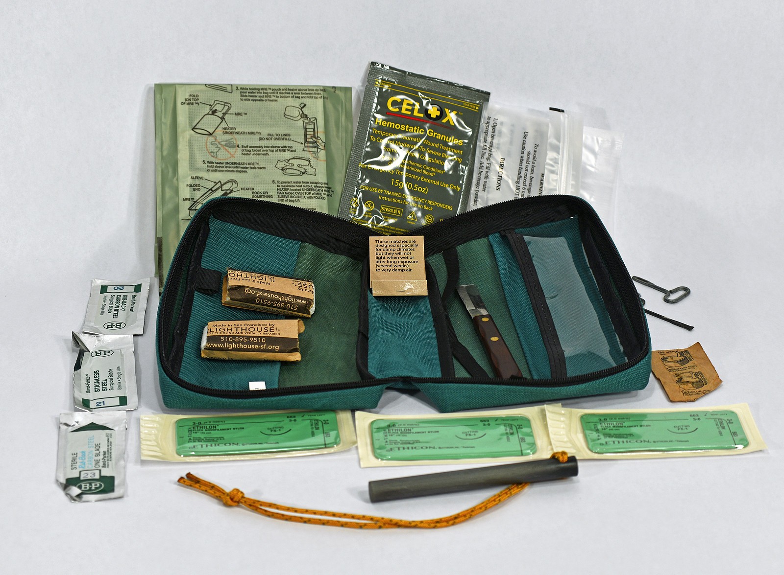 Survival Kit ~ Fire ~ Fish ~ First Aid ~ Direction & Rescue