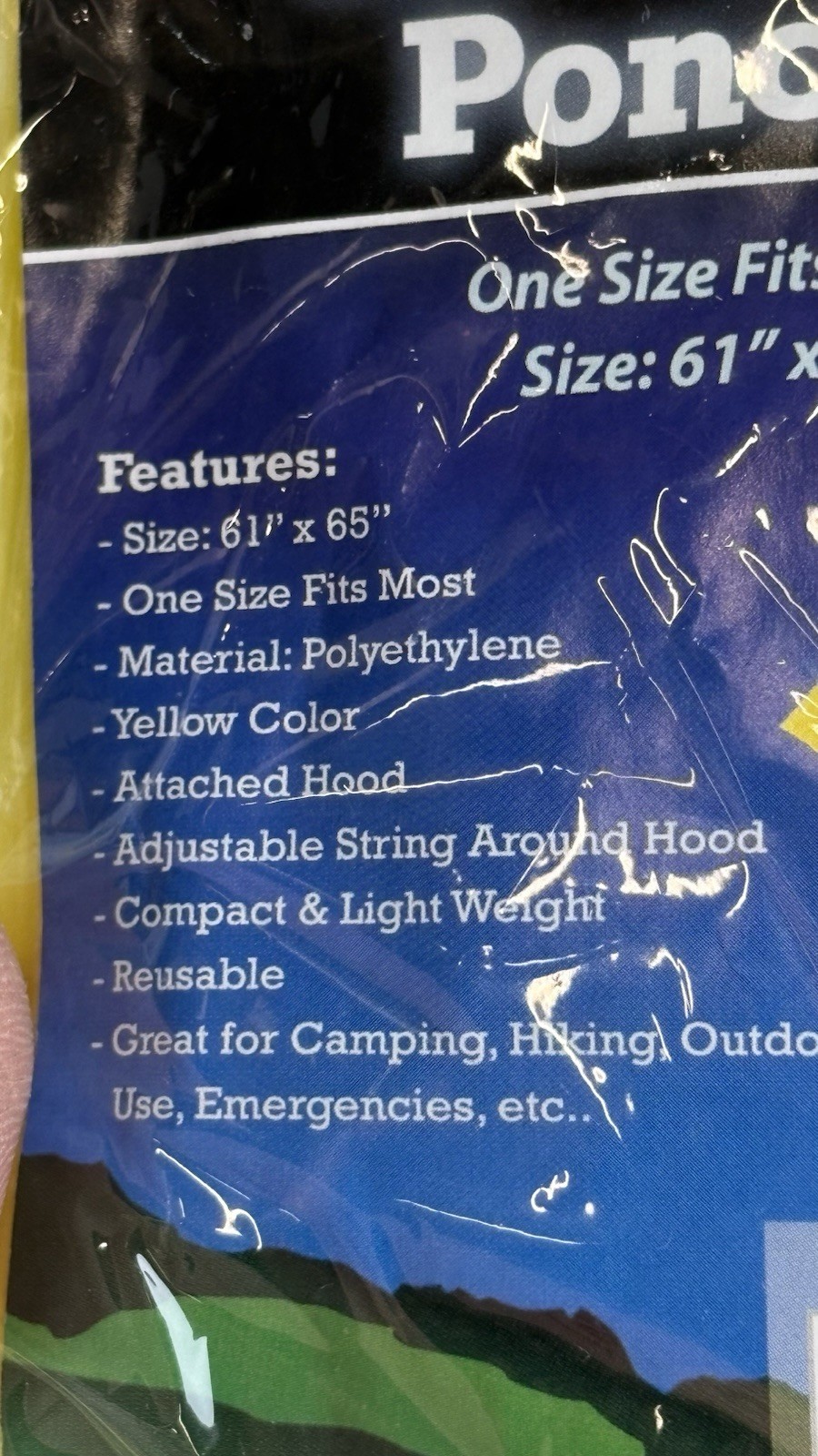 Emergency Poncho – Lot of 5 – (NEW)