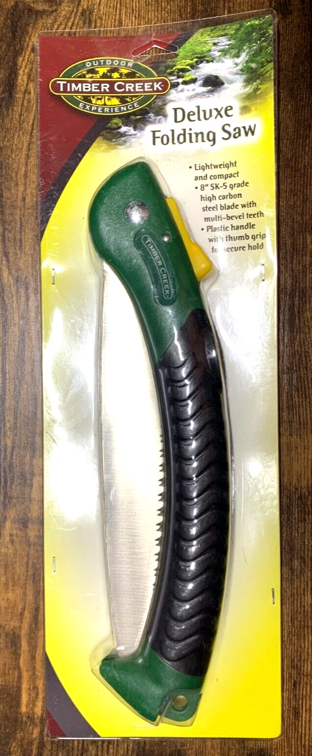 Timber Creek * Folding Saw * 8″ SK5 High Carbon Steel Blade * Multi Bevel Teeth
