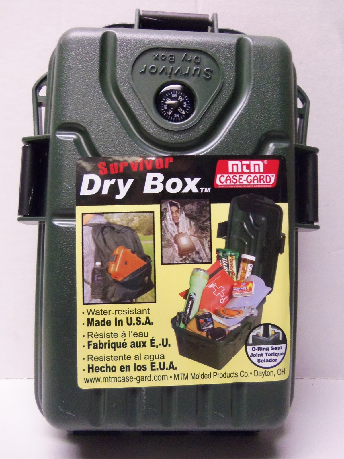Survivor Dry Box Green PLUS MULTI-FUNCTION TOOL 12 IN 1