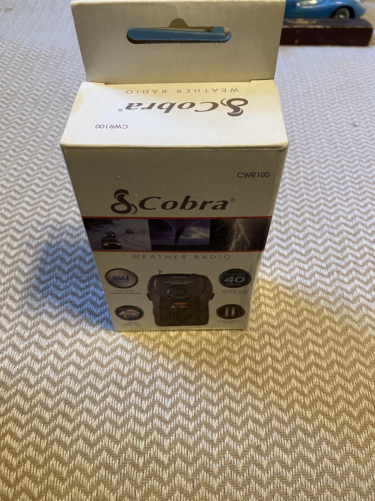 Cobra Weatherband CWR100 Portable Emergency Weather Radio with Box-NEW!!!!!