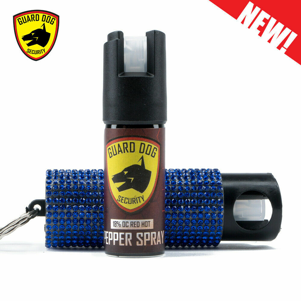 New Jeweled Cary Case Bling It On Keyring Women Self Defense OC 18% Pepper Spray