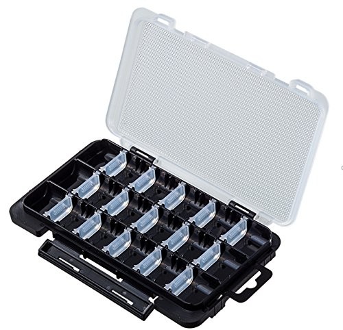 Meiho Light Game Case J Clear x Black. 175mm x 105mm x 18mm, × Black