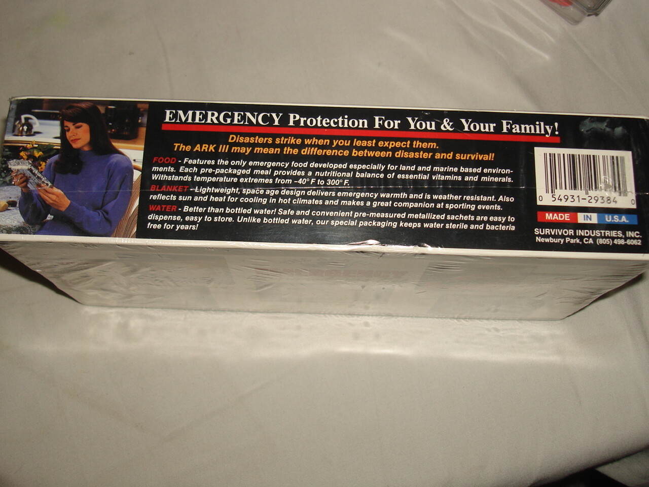 Sealed The Ark III Emergency Preparedness Food Water Survival Kit 1 Person 3 Day